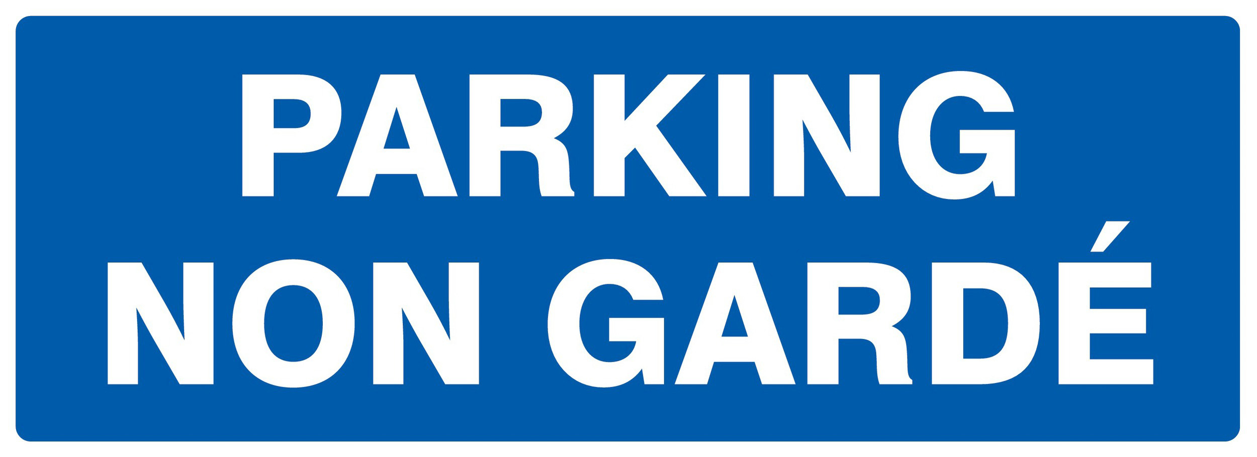 Panneau adhésif PARKING NON GARDE 330X120MM TALIAPLAST - 726646