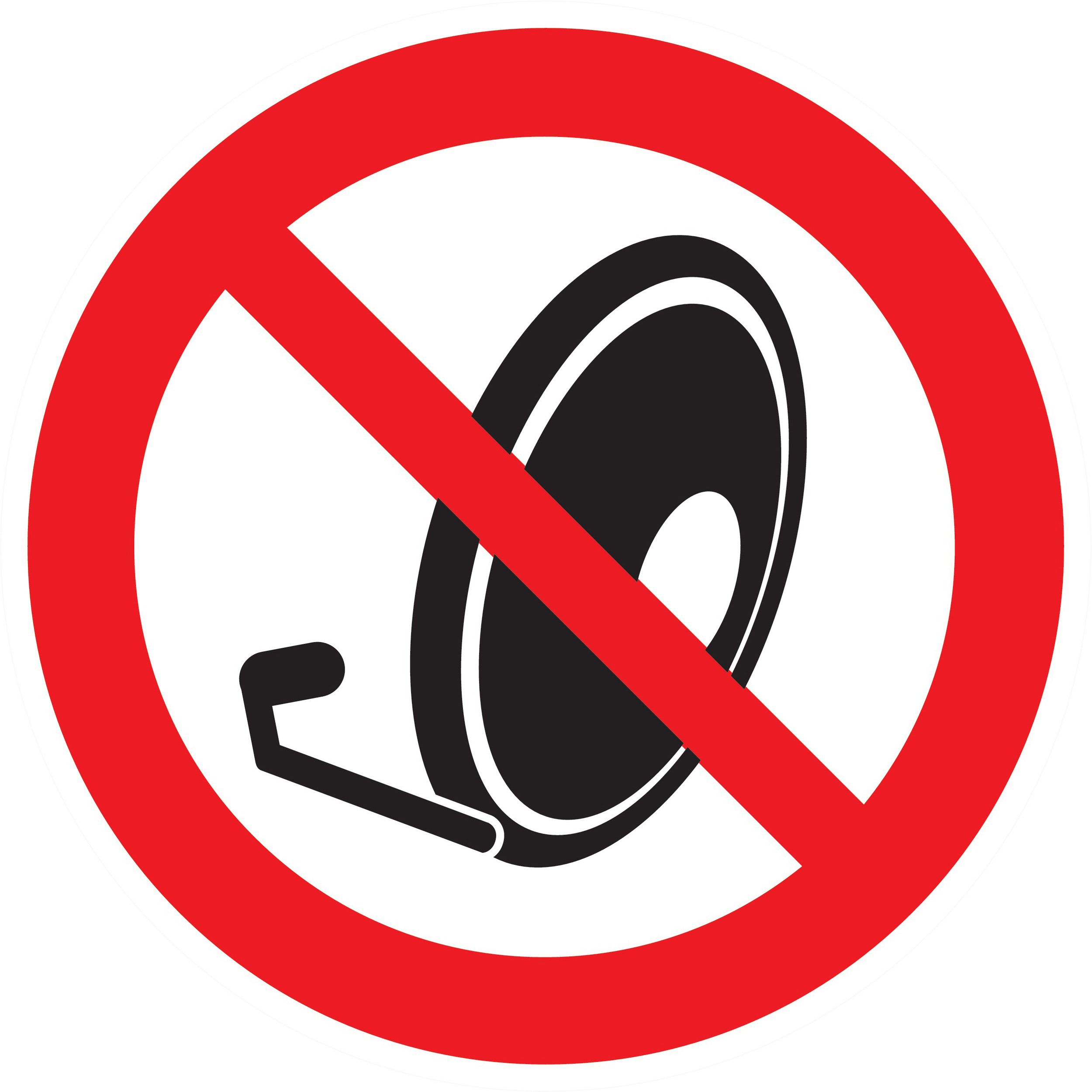 Panneau adhésif PARABOLES INTERDITES Ø180MM TALIAPLAST - 727337