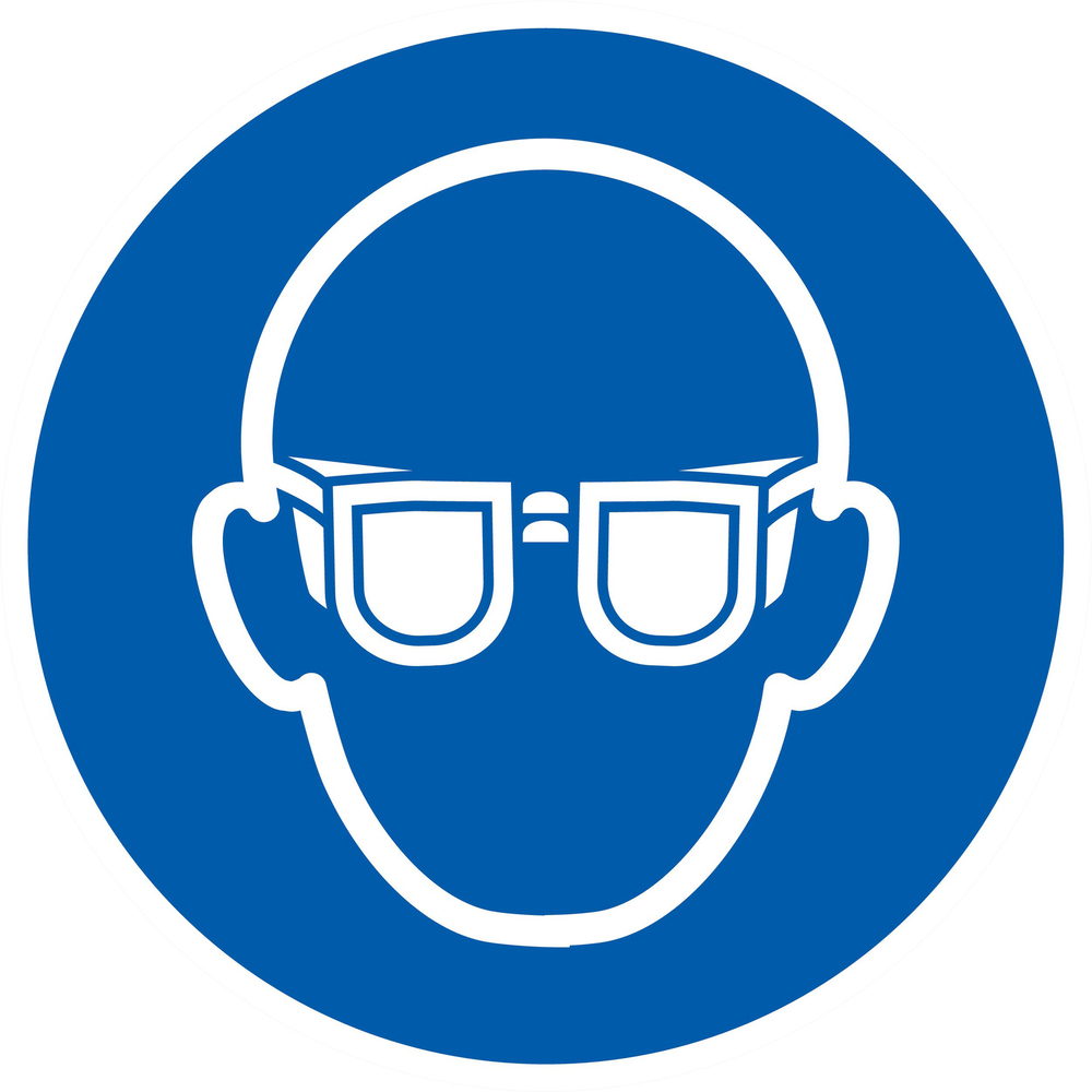 PANNEAU LUNETTES DE PROTECTION OBLIGATOIRES Ø180MM TALIAPLAST - 727501