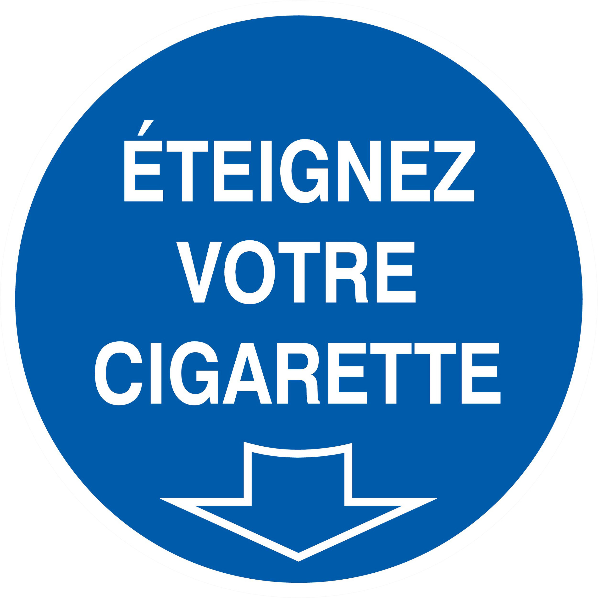 PANNEAU ETEIGNEZ VOTRE CIGARETTE Ø180MM TALIAPLAST - 727519