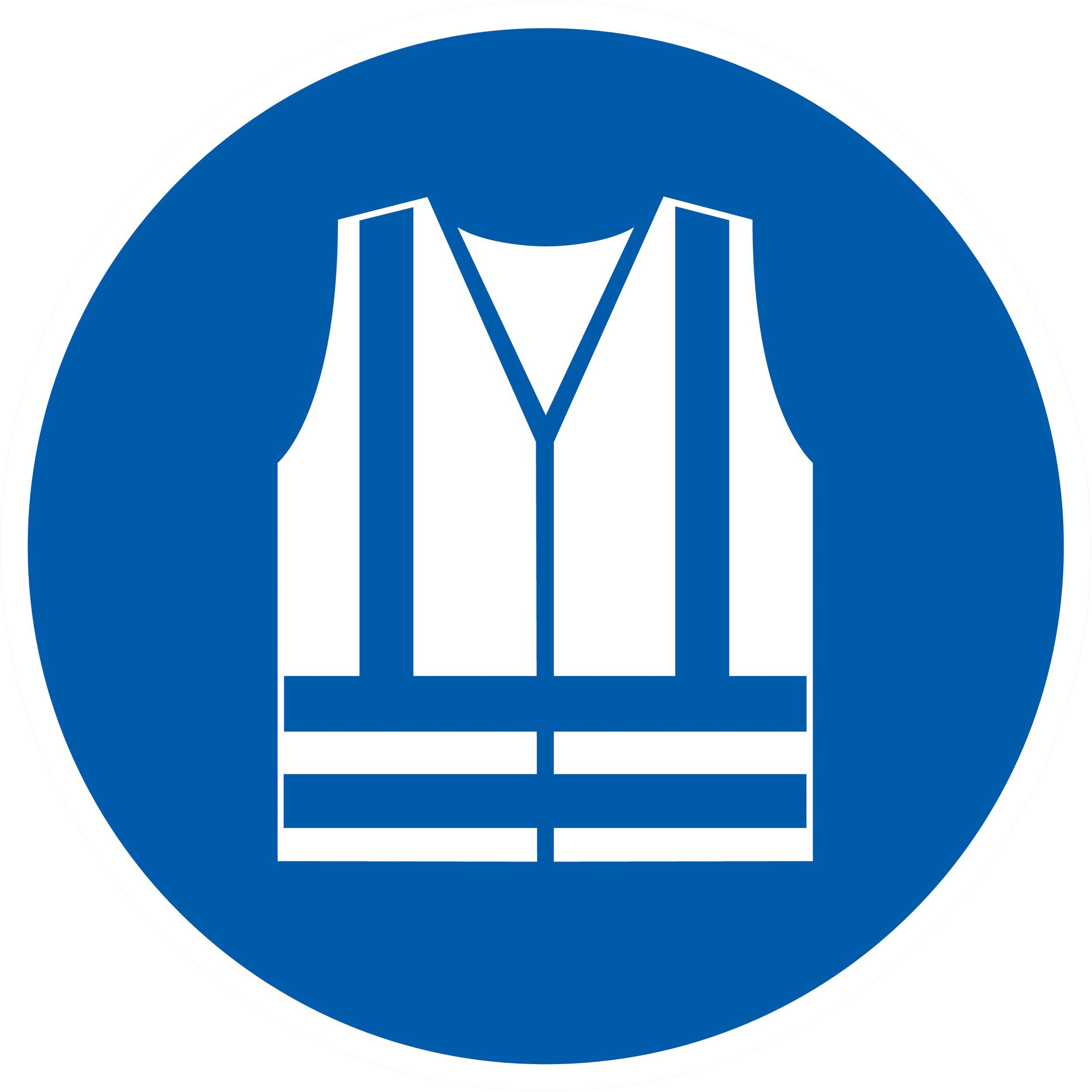 PANNEAU GILET DE SECURITE HAUTE VISIBILITE OBLIGAT. Ø180MM TALIAPLAST - 727543