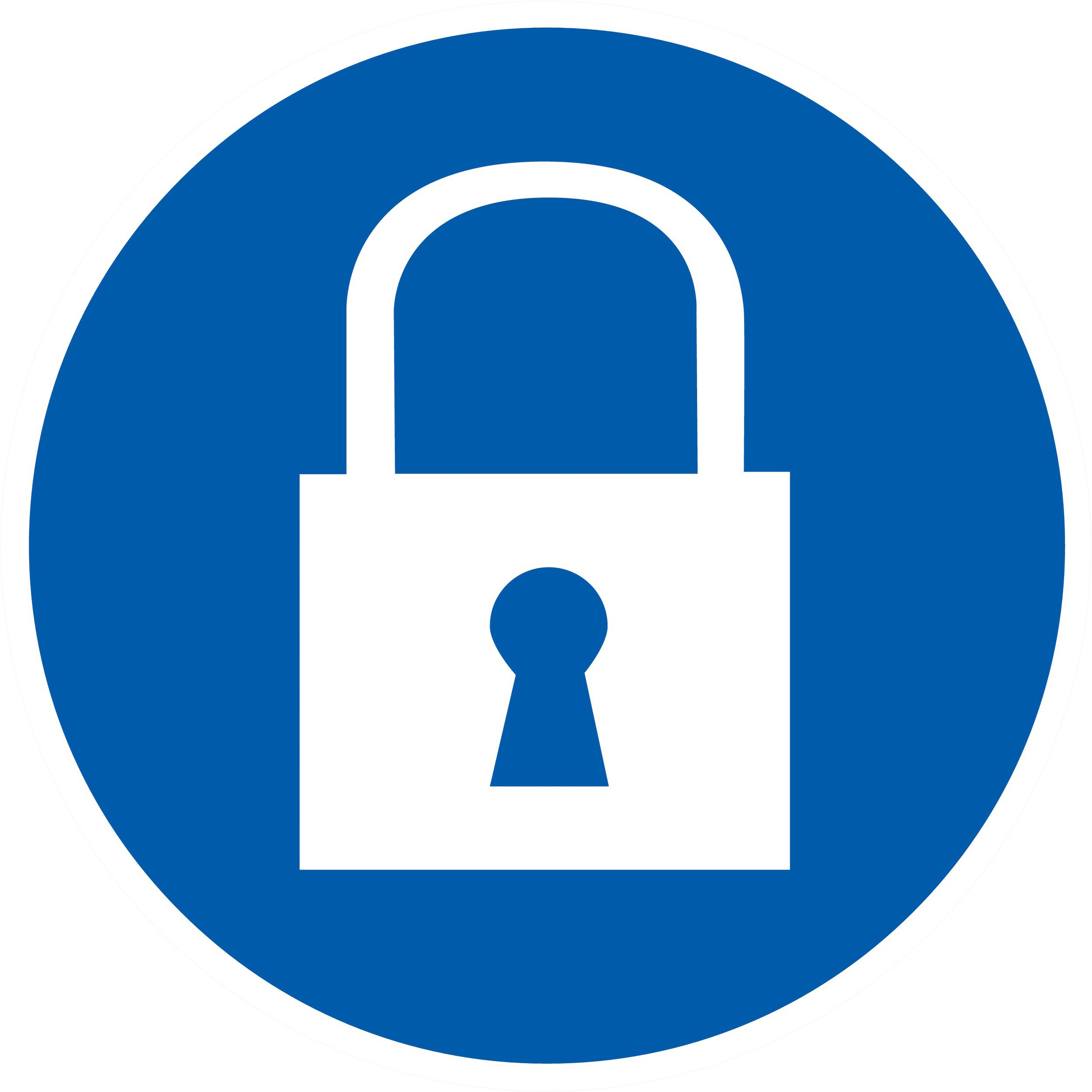 Panneau adhésif CADENAS OBLIGATOIRE Ø180MM TALIAPLAST - 727565