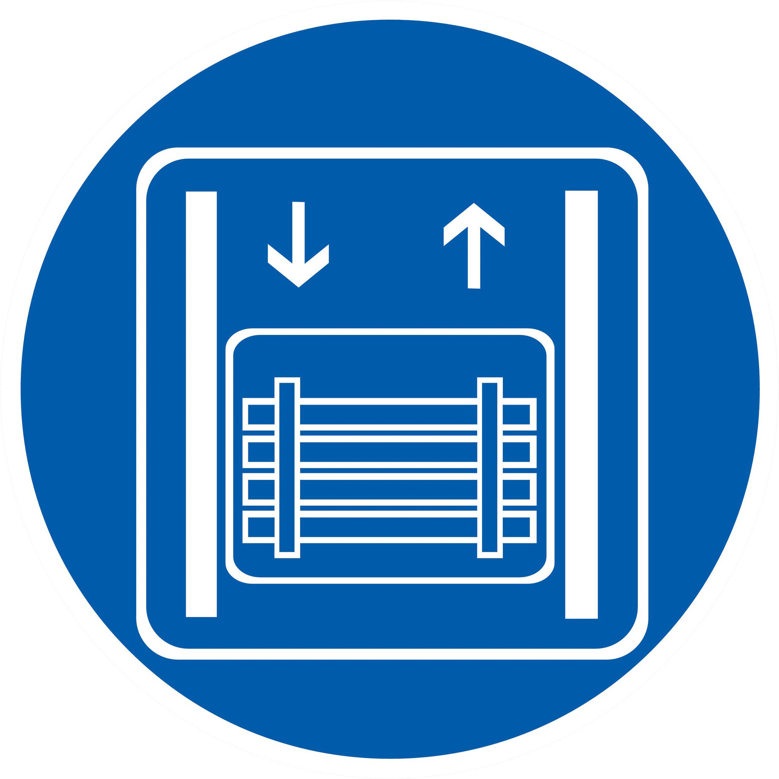 Panneau adhésif TRANSPORT DE MARCHANDISES EXCLUSIVEMENT Ø180MM TALIAPLAST - 727569