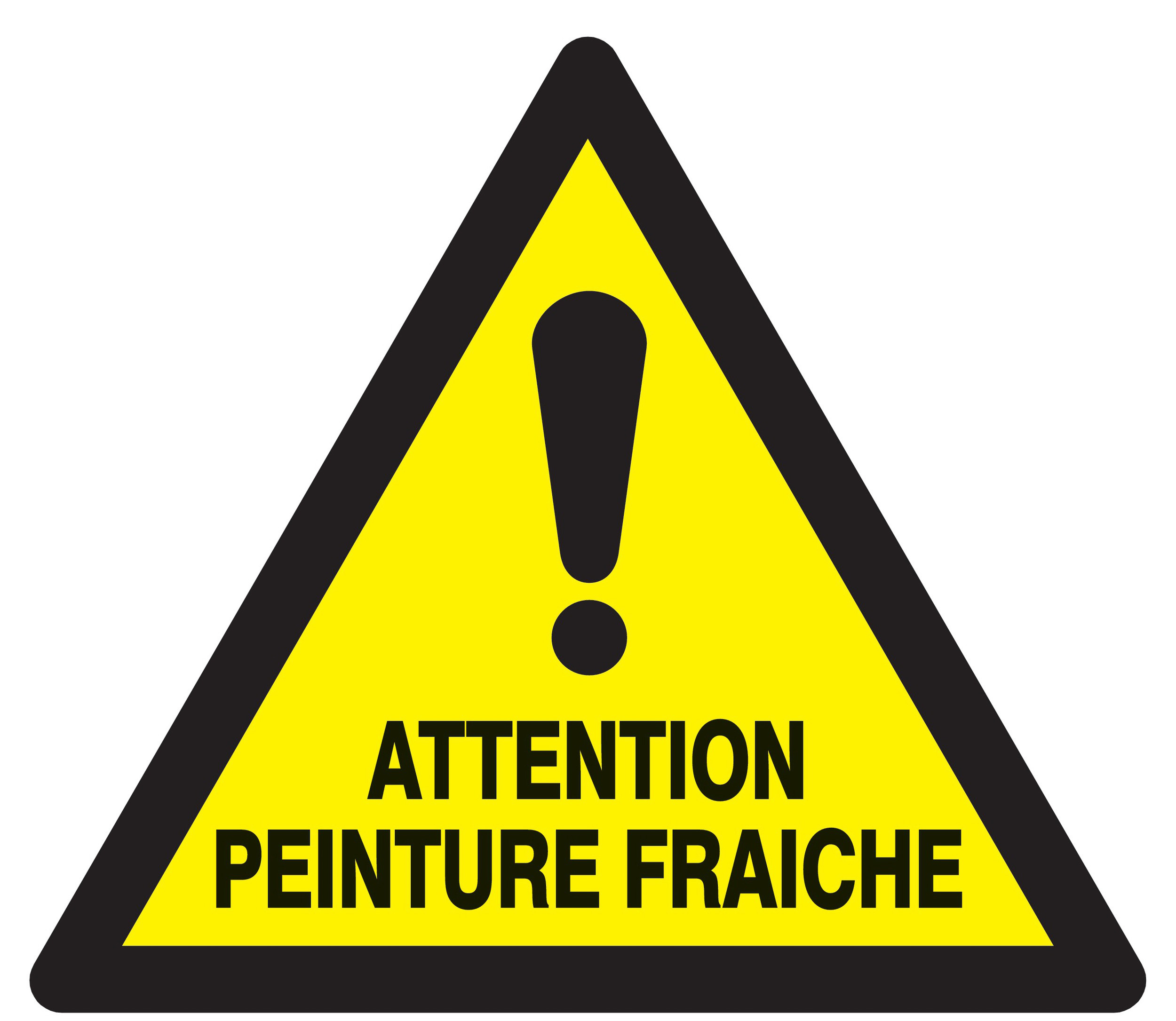 Panneau adhésif ATTENTION PEINTURE FRAICHE 300X300X300MM TALIAPLAST - 729306