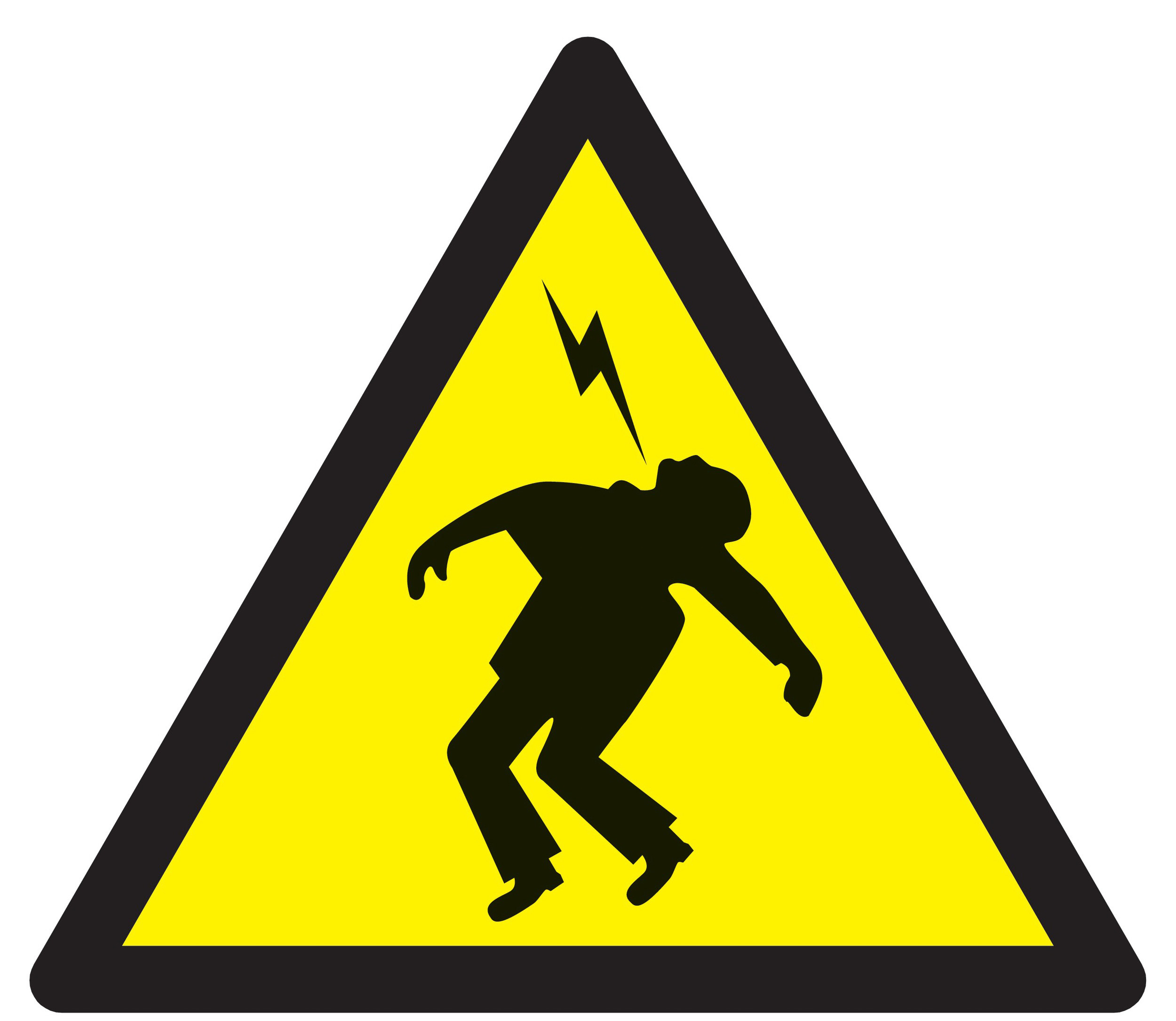 Panneau adhésif DANGER HAUTE TENSION 300X300X300MM TALIAPLAST - 729308