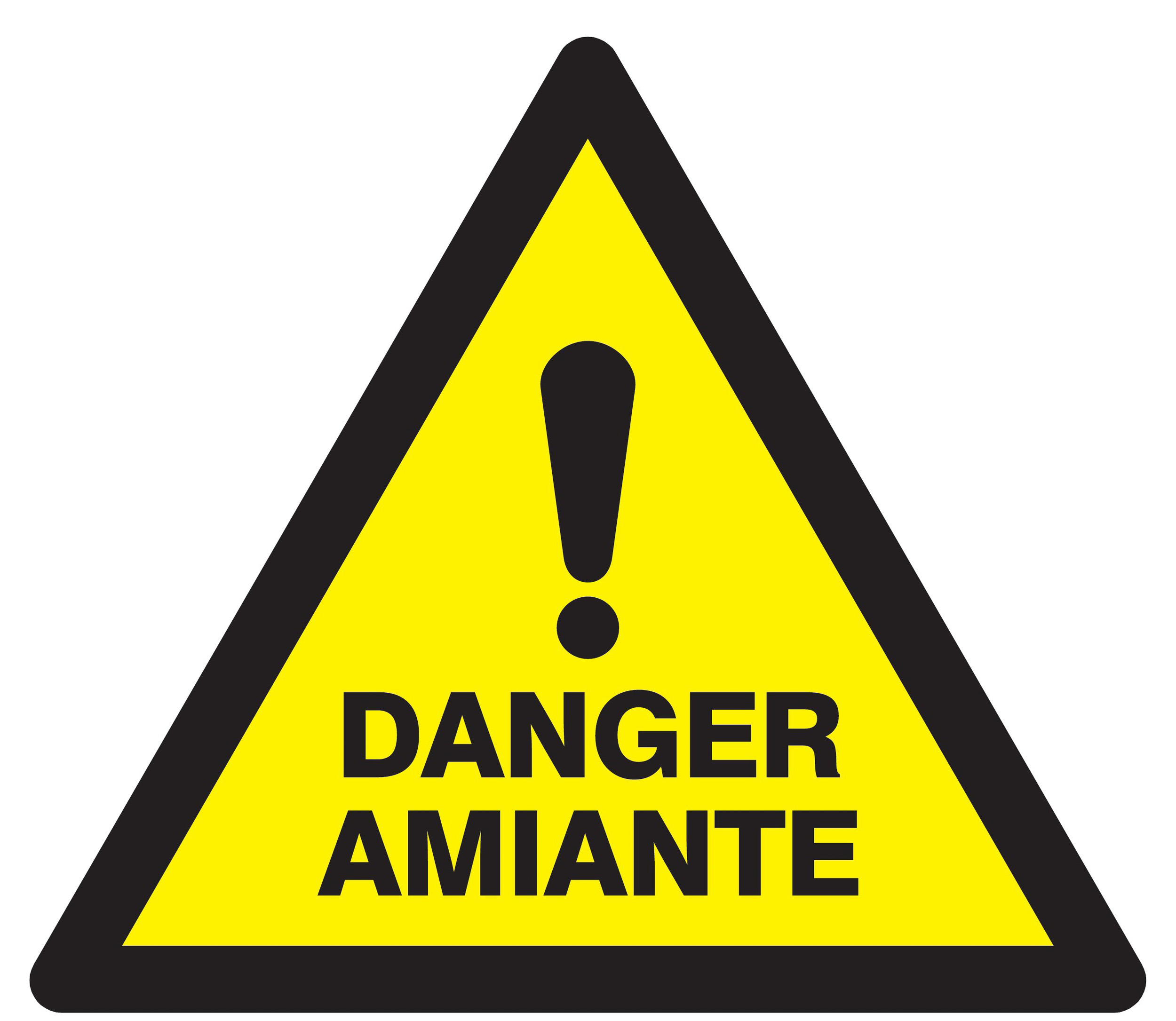 Panneau adhésif DANGER AMIANTE 300X300X300MM TALIAPLAST - 729309