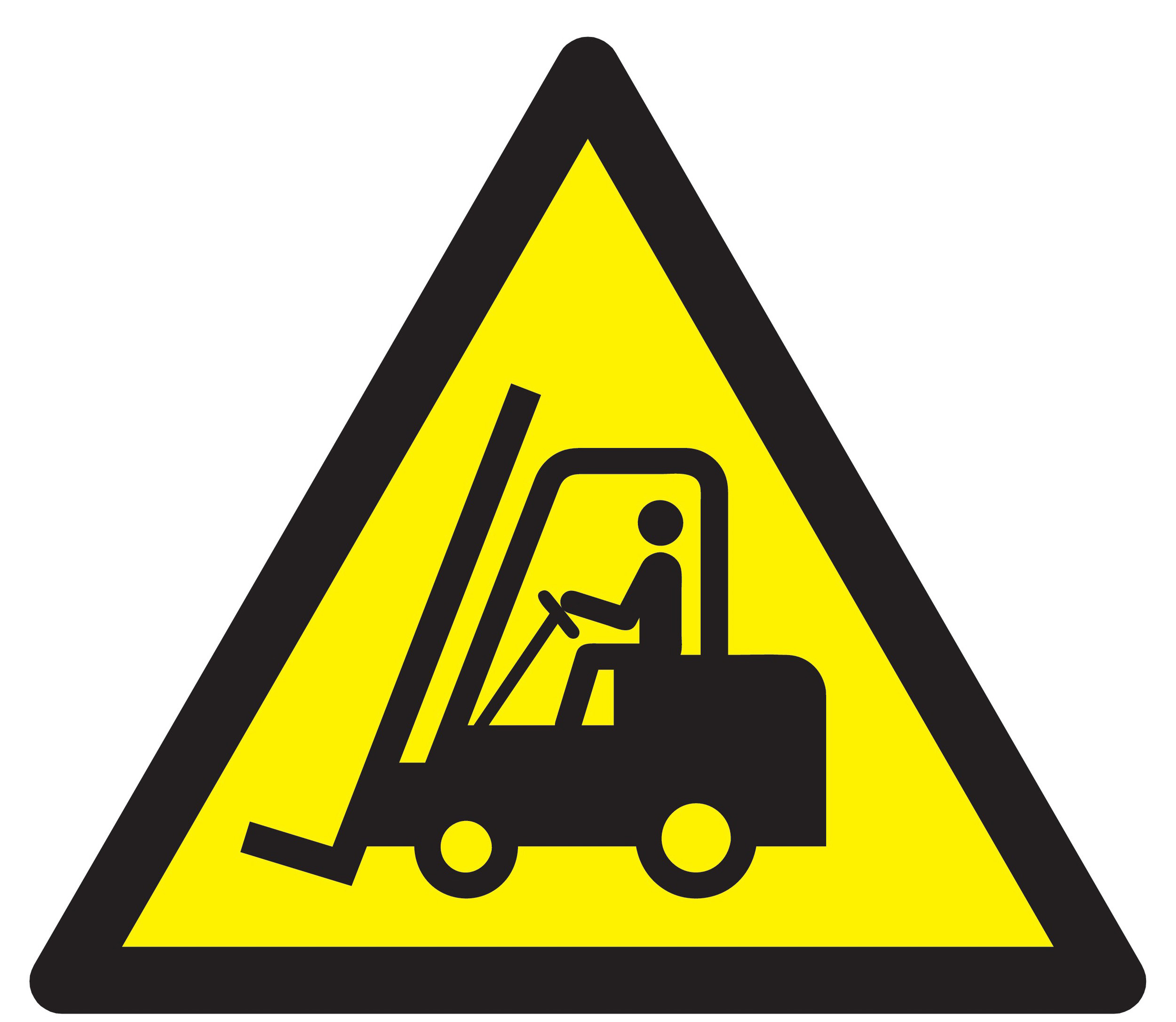 Panneau adhésif DANGER, CHAR. ELEVATEURS/VEH. INDUSTRIELS 300x300x300mm TALIAPLAST - 729316