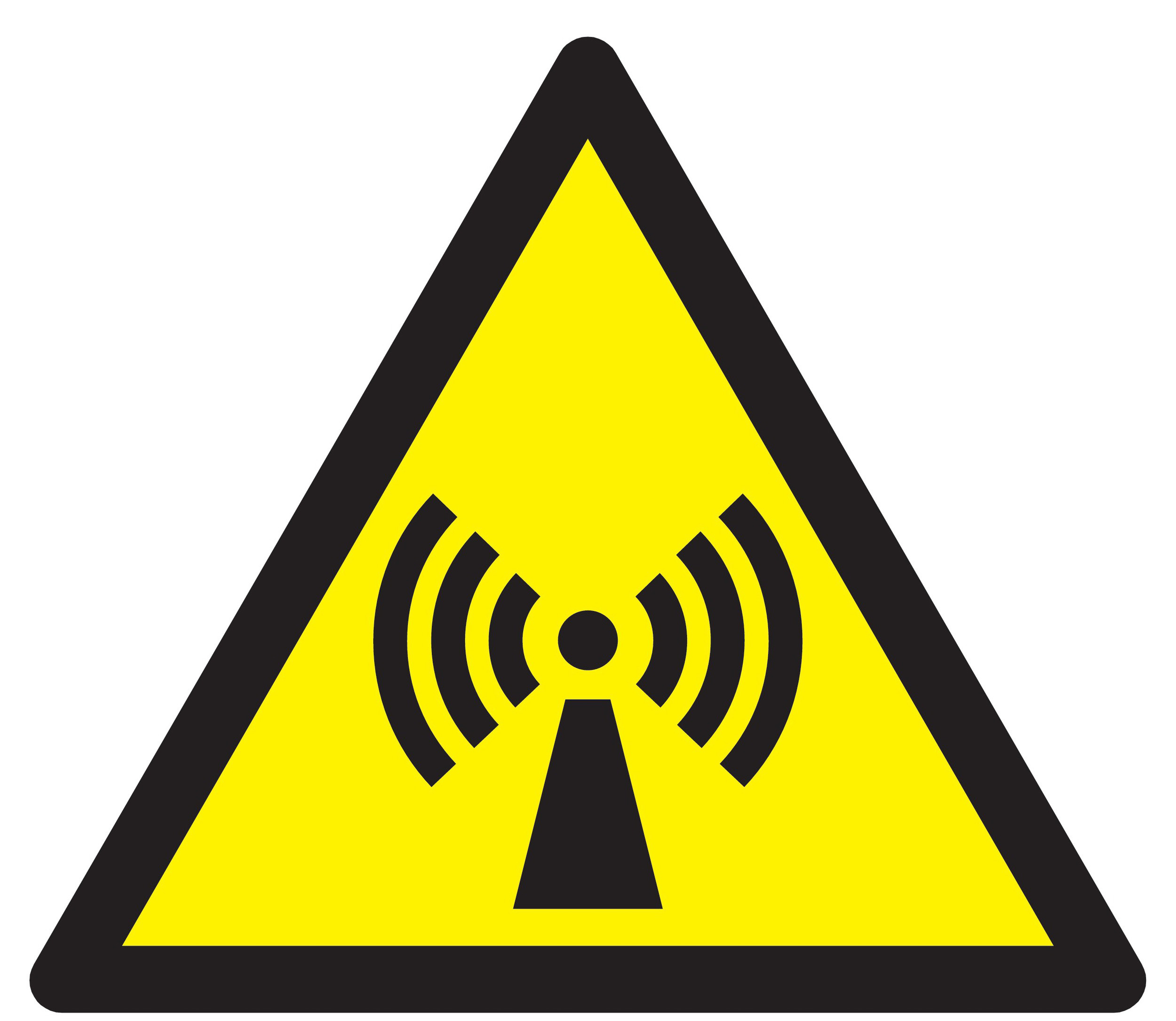 Panneau adhésif DANGER, RADIATIONS NON IONISANTES 300X300X300MM TALIAPLAST - 729320