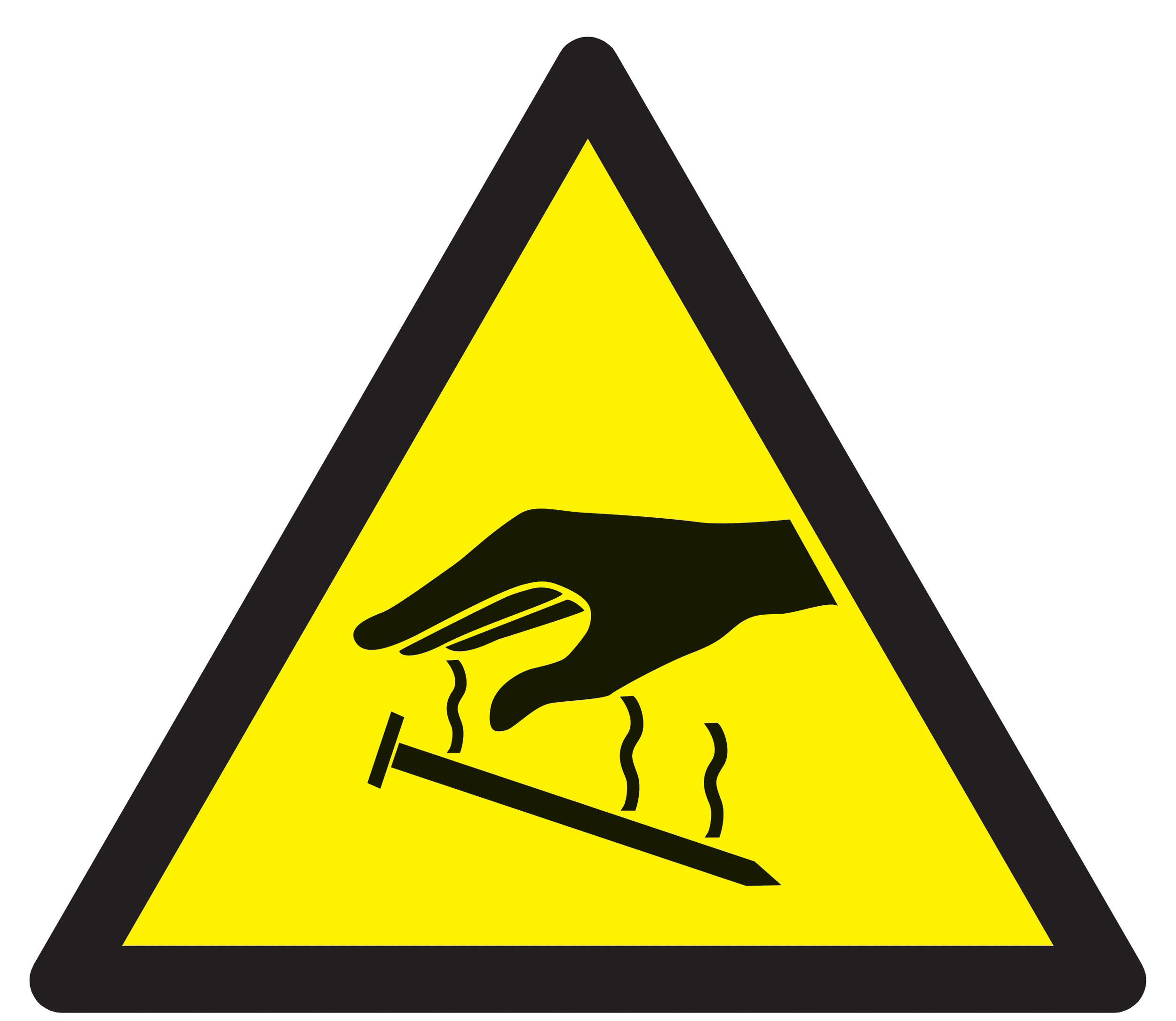 Panneau adhésif DANGER ELECTRICITE STATIQUE 300X300X300MM TALIAPLAST - 729338