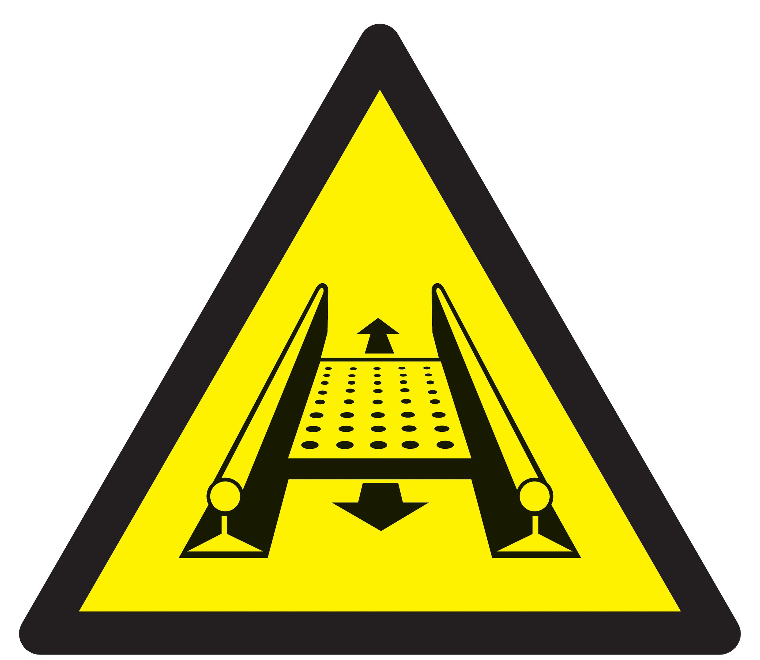 Panneau adhésif DANGER INSTALLATION MOBILE 300X300X300MM TALIAPLAST - 729350