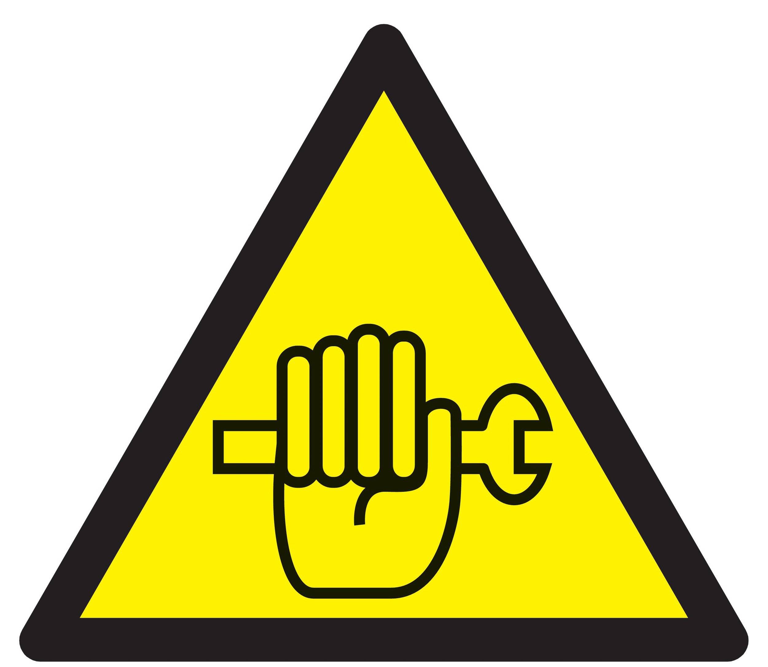 Panneau adhésif DANGER TRAVAUX DE MAINTENANCE EN COURS 300X300X300MM TALIAPLAST - 729355