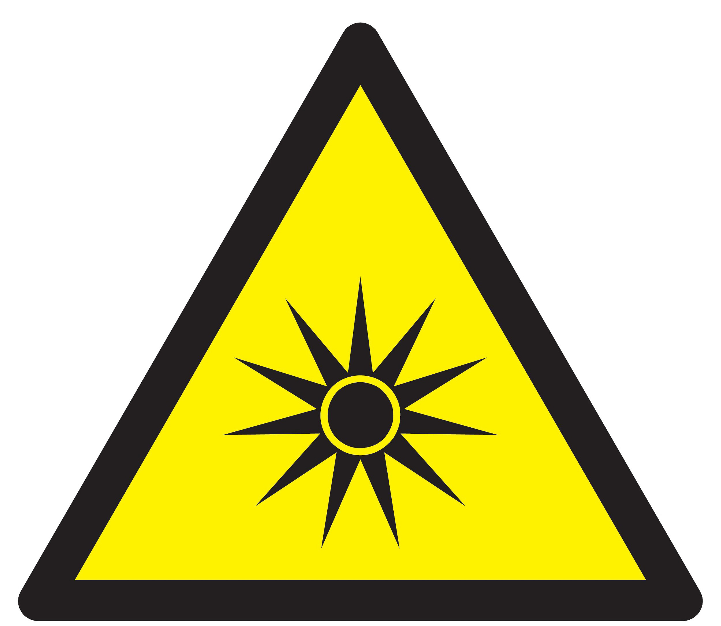Panneau adhésif DANGER, RAYONNEMENT OPTIQUE 300X300X300MM TALIAPLAST - 729370
