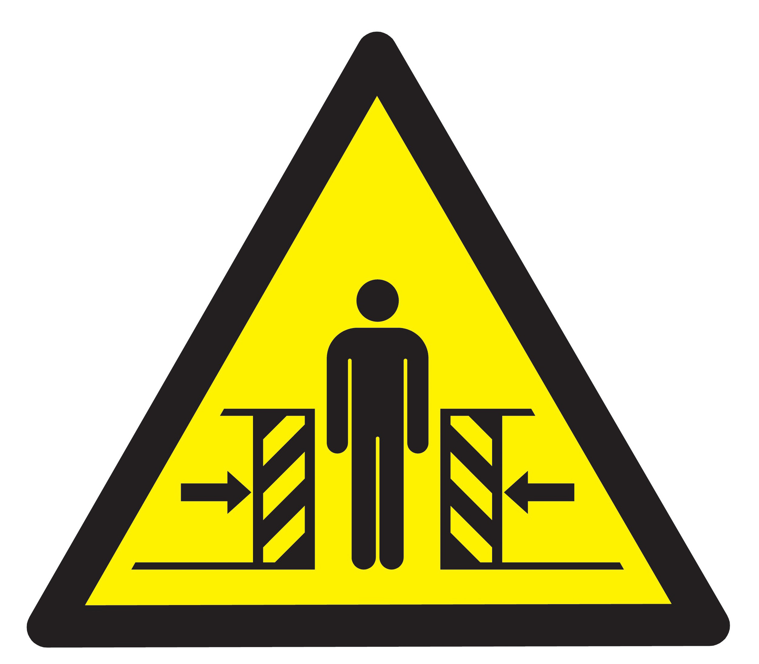 Panneau adhésif DANGER, ECRASEMENT 100X100X100MM TALIAPLAST - 729902