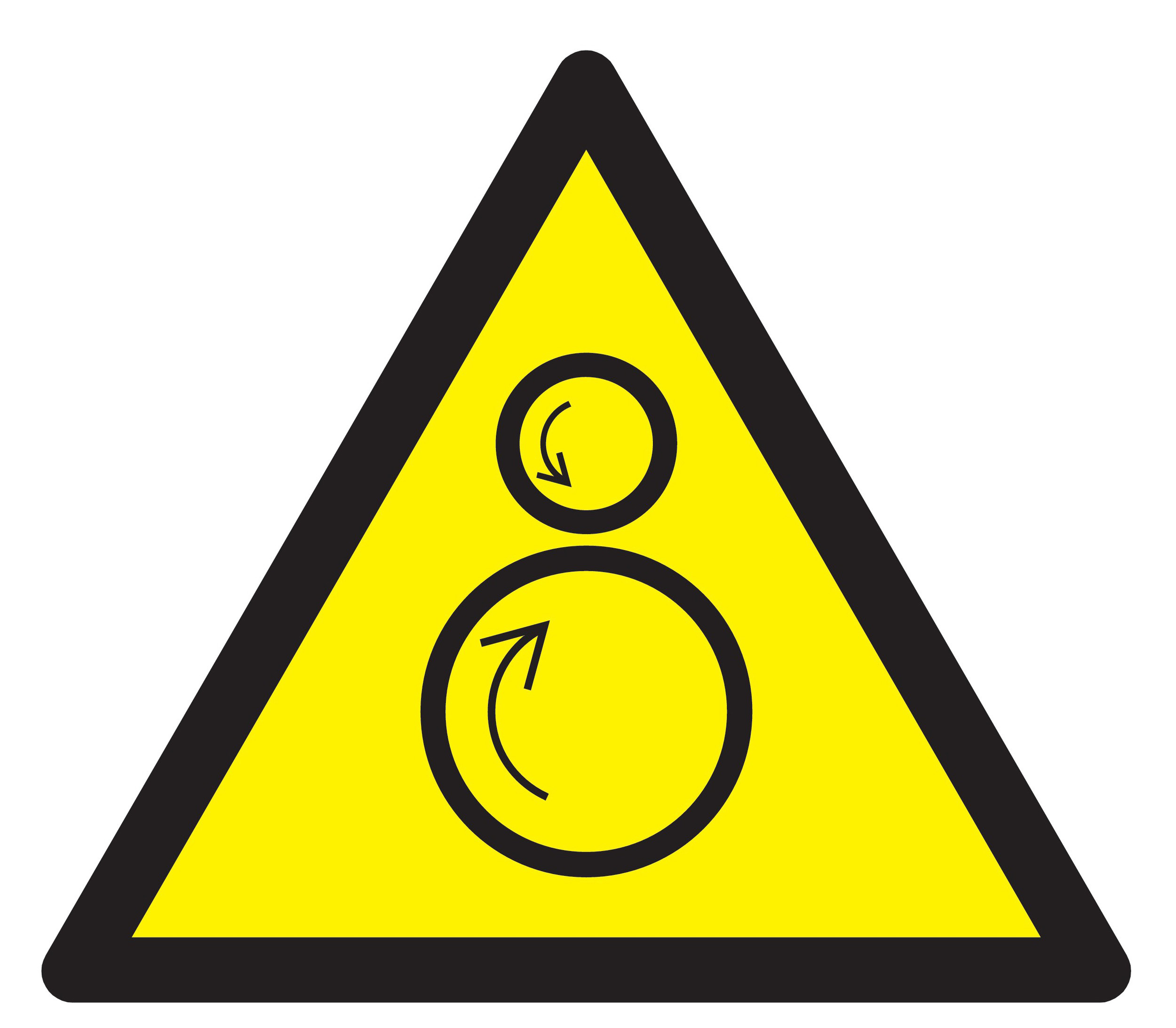 Panneau adhésif DANGER, ROULEAUX CONTRAROTATIFS 100X100X100MM TALIAPLAST - 729906
