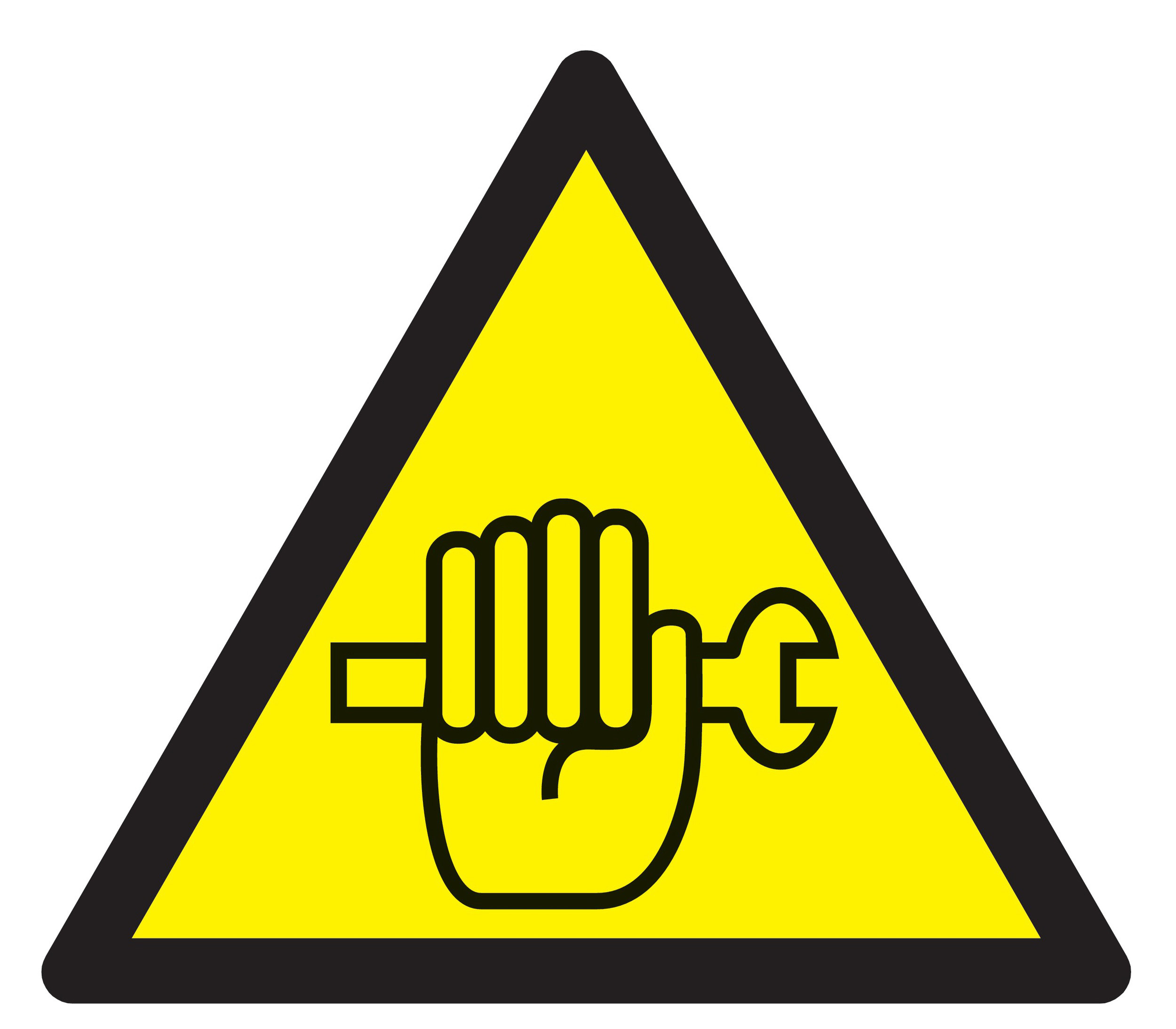 Panneau adhésif DANGER TRAVAUX DE MAINTENANCE EN COURS 100X100X100MM TALIAPLAST - 729909