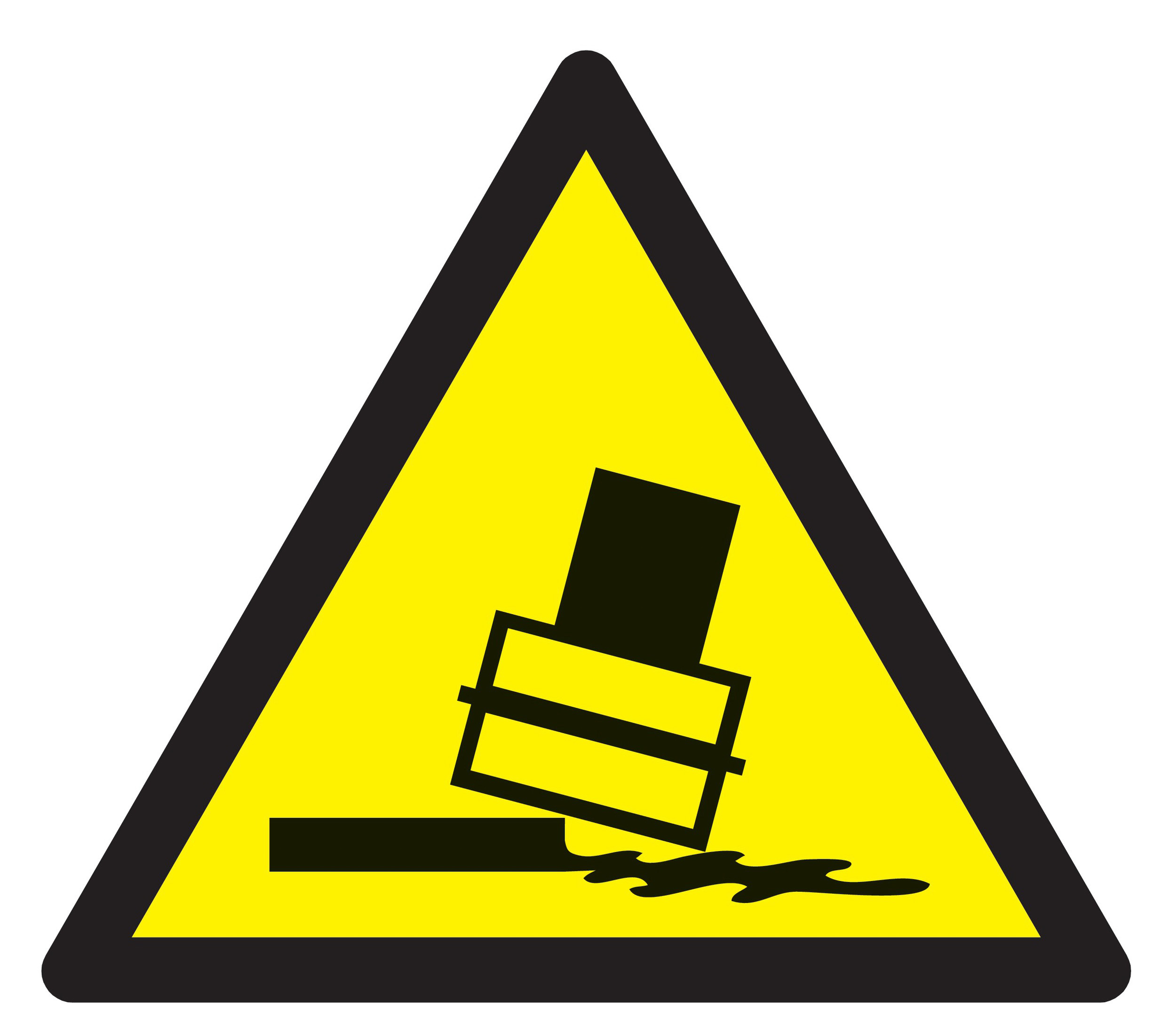 Panneau adhésif DANGER RISQUE DE BASCULEMENT 100X100X100MM TALIAPLAST - 729912