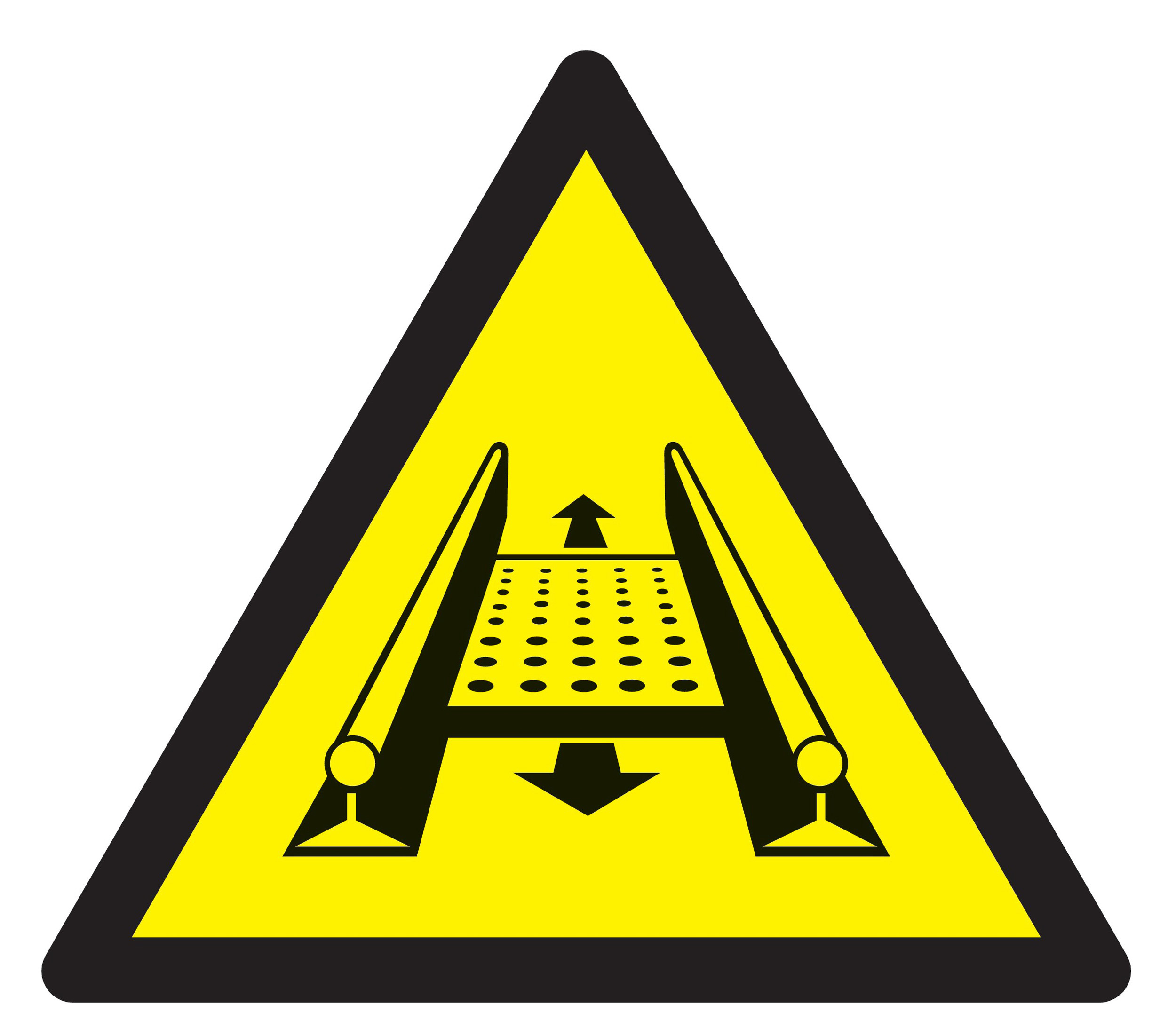 Panneau adhésif DANGER INSTALLATION MOBILE 100X100X100MM TALIAPLAST - 729914