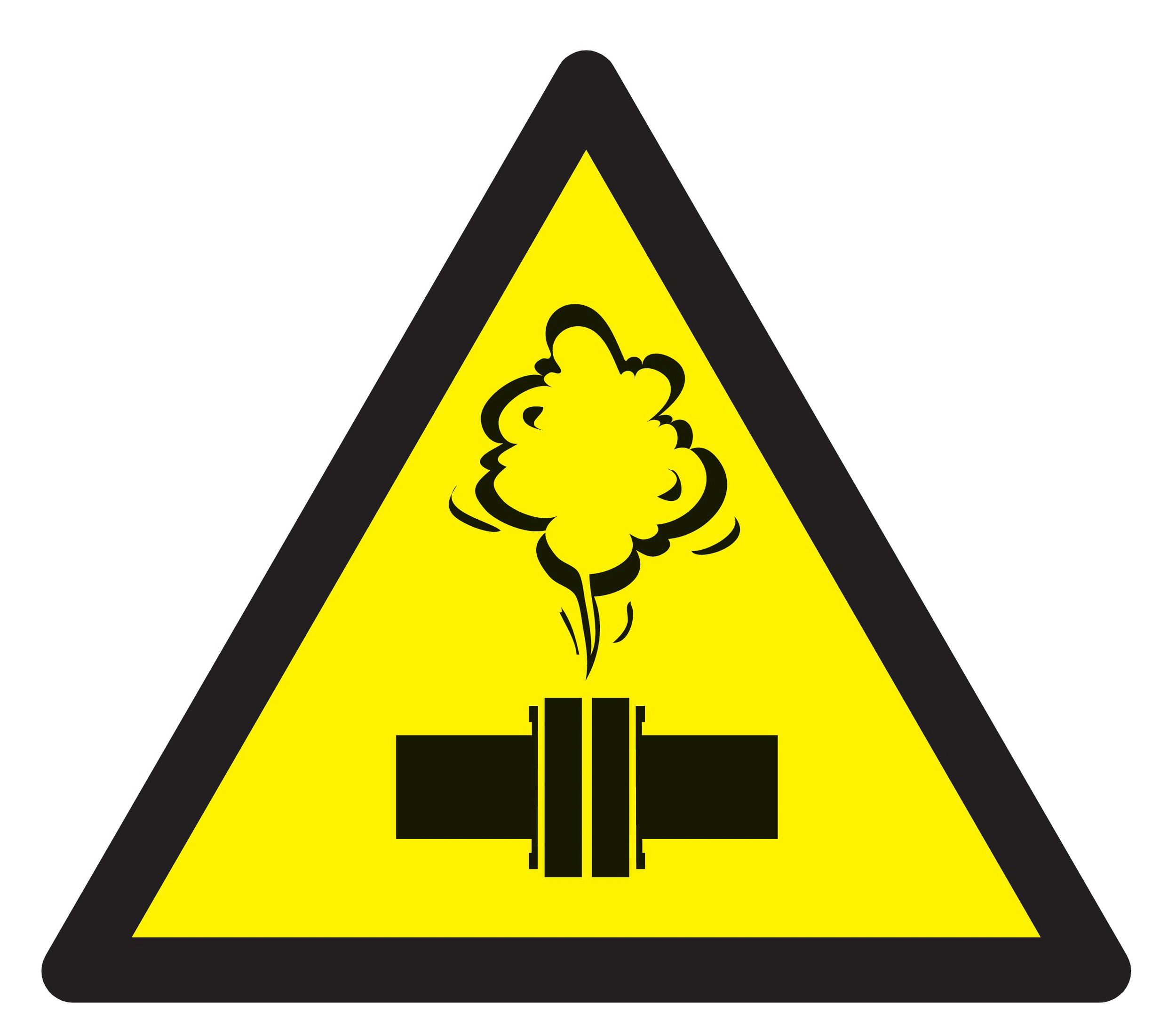 Panneau adhésif DANGER VAPEUR CHAUDE 100X100X100MM TALIAPLAST - 729919