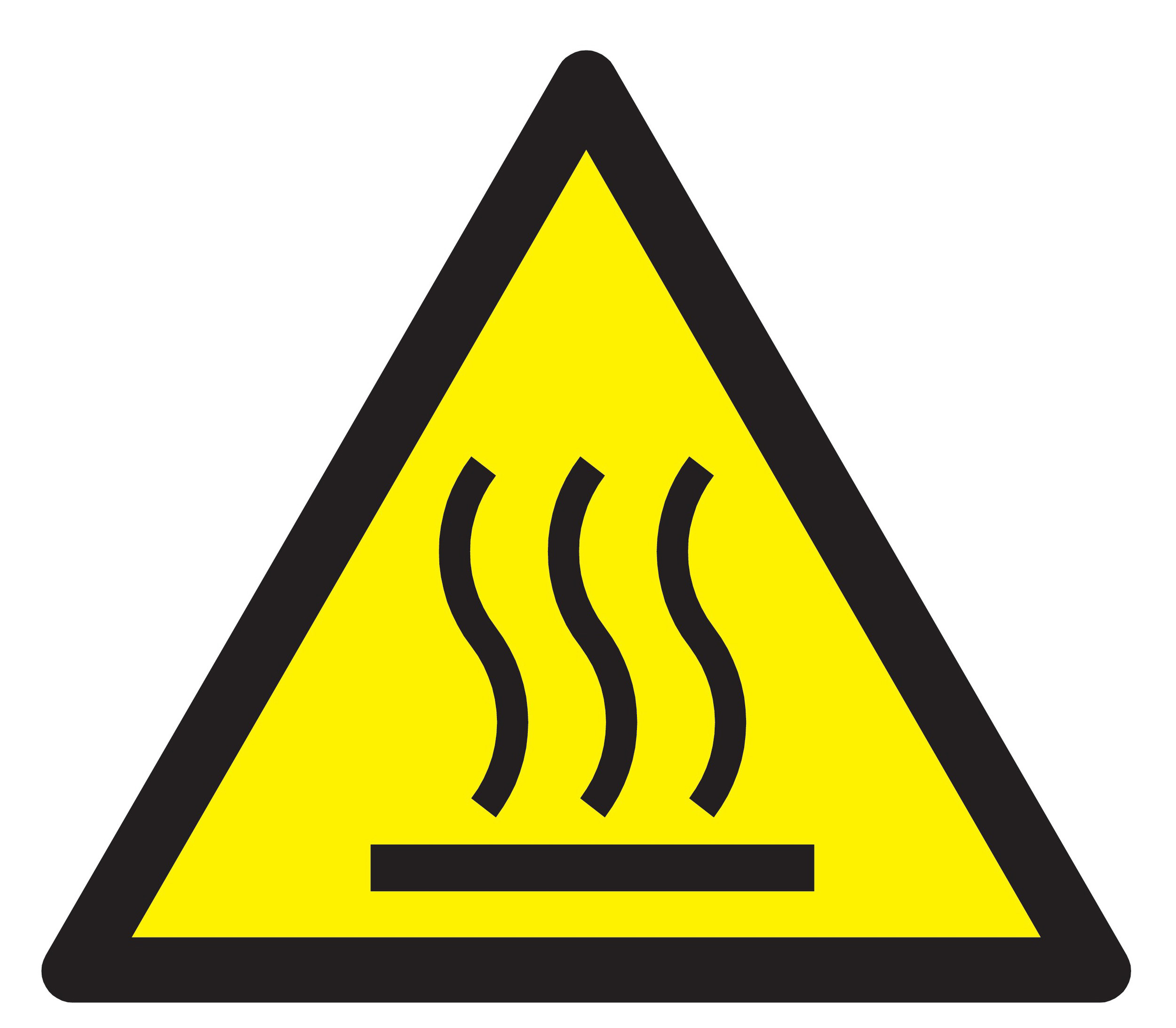 Panneau adhésif DANGER, SURFACE CHAUDE 100X100X100MM TALIAPLAST - 729924