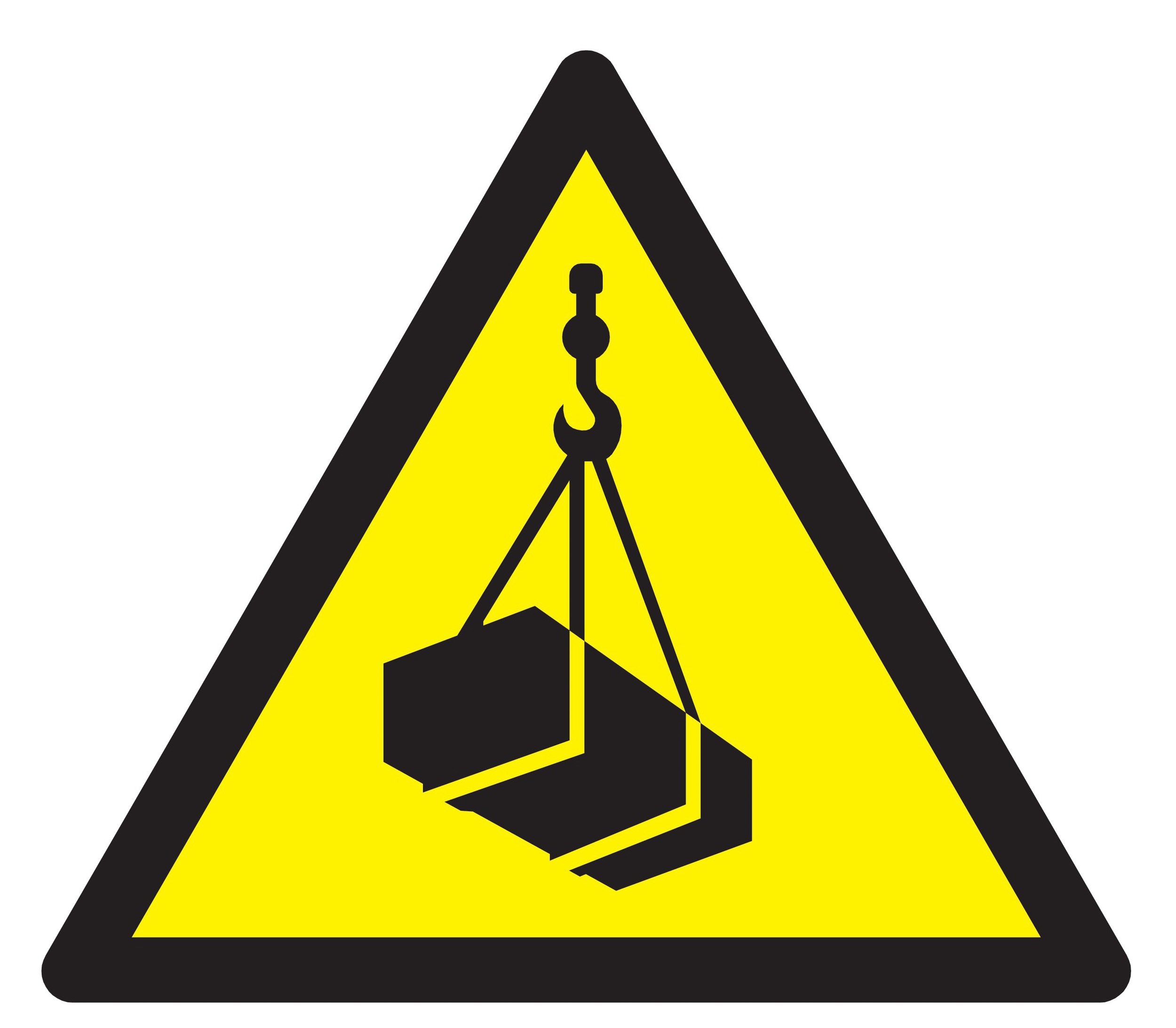 Panneau adhésif DANGER, CHARGES SUSPENDUES 100X100X100MM TALIAPLAST - 729934
