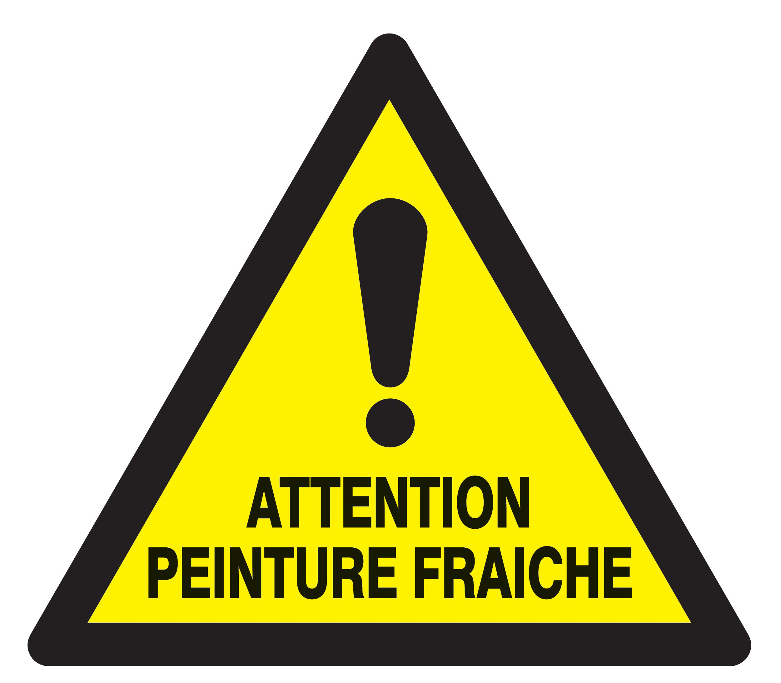 Panneau adhésif ATTENTION PEINTURE FRAICHE 100X100X100MM TALIAPLAST - 729936