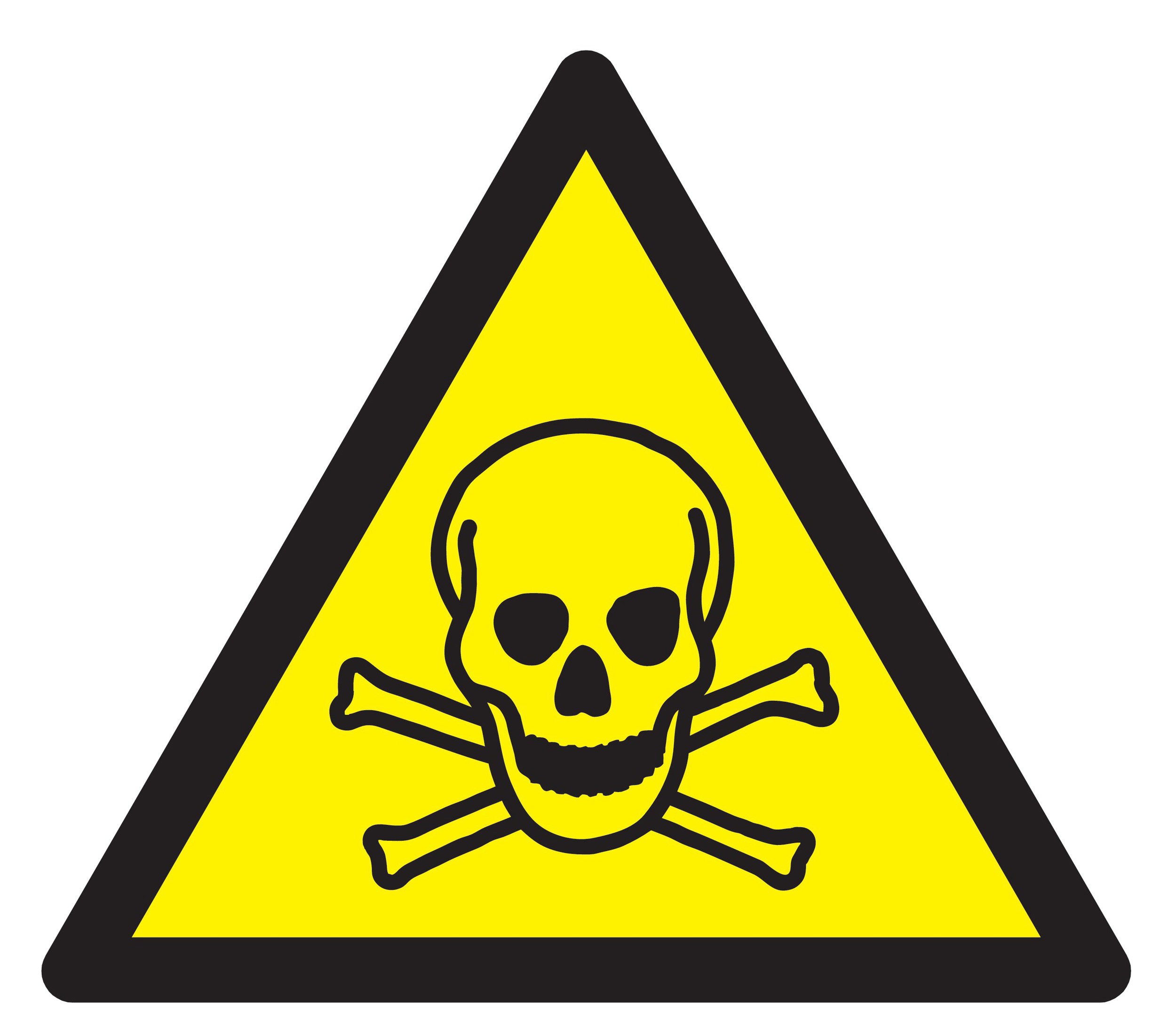 Panneau adhésif DANGER, MATIERES TOXIQUES 100X100X100MM TALIAPLAST - 729945