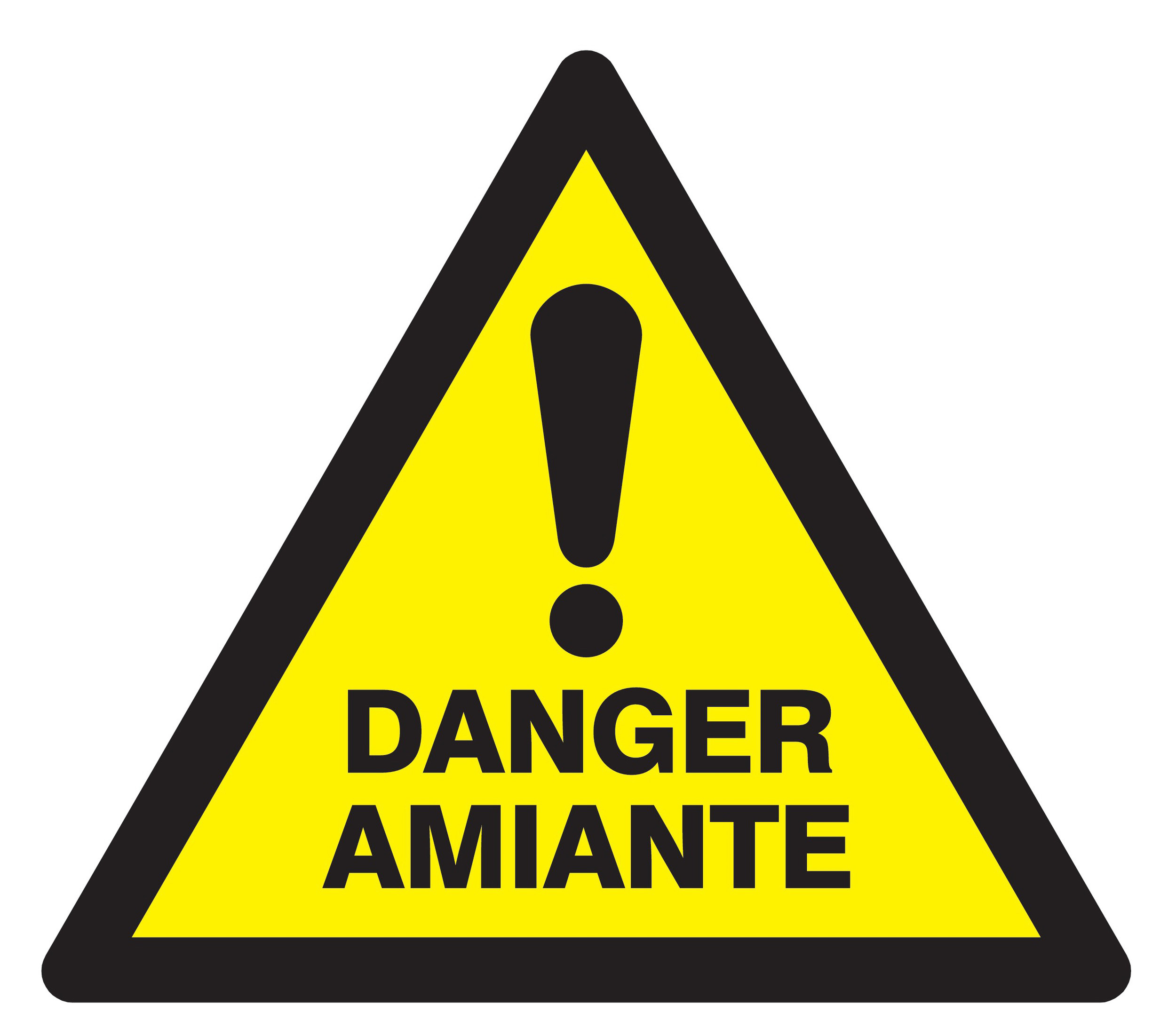 Panneau adhésif DANGER AMIANTE 100X100X100MM TALIAPLAST - 729960