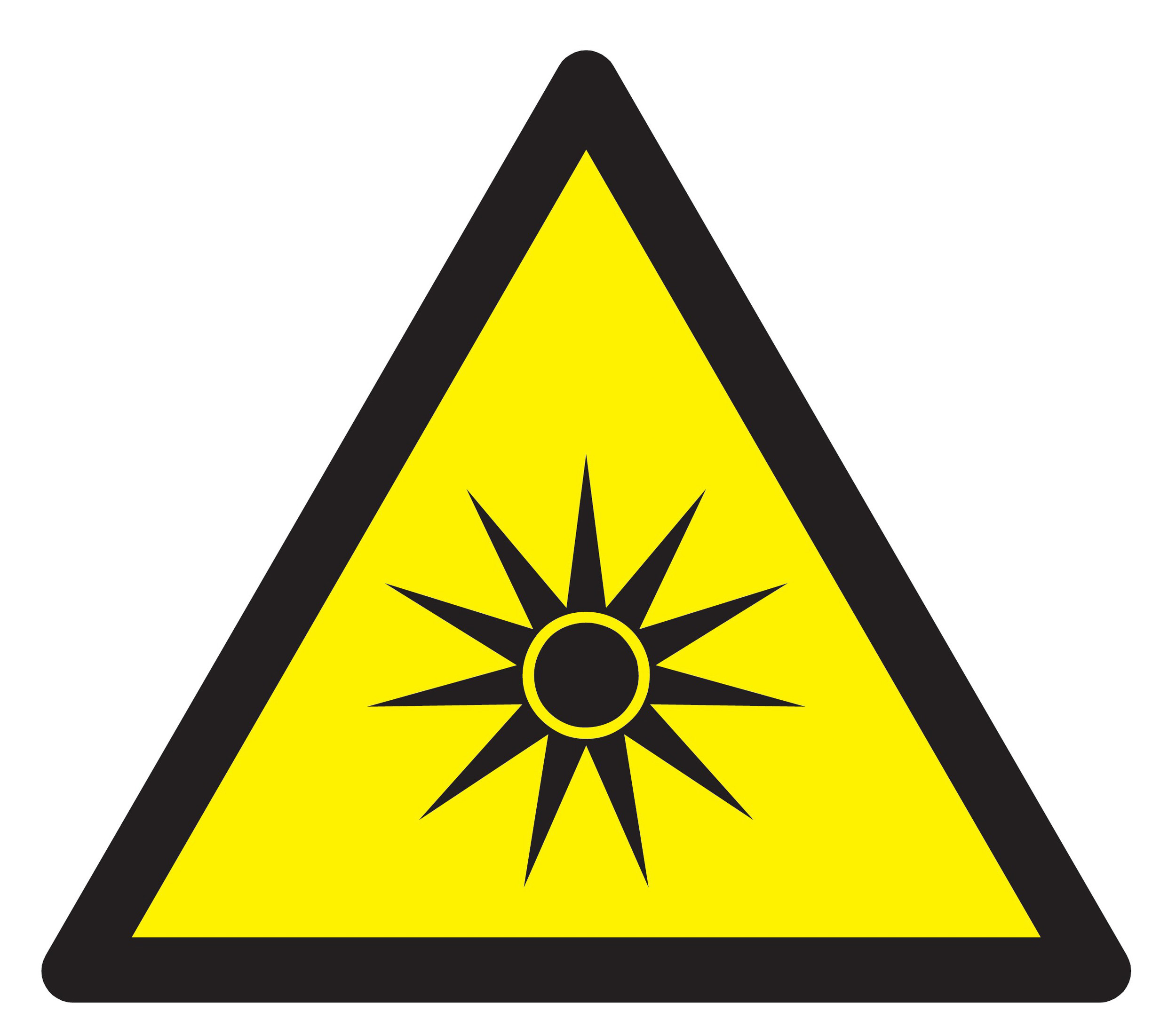 Panneau adhésif DANGER, RAYONNEMENT OPTIQUE 100X100X100MM TALIAPLAST - 729970