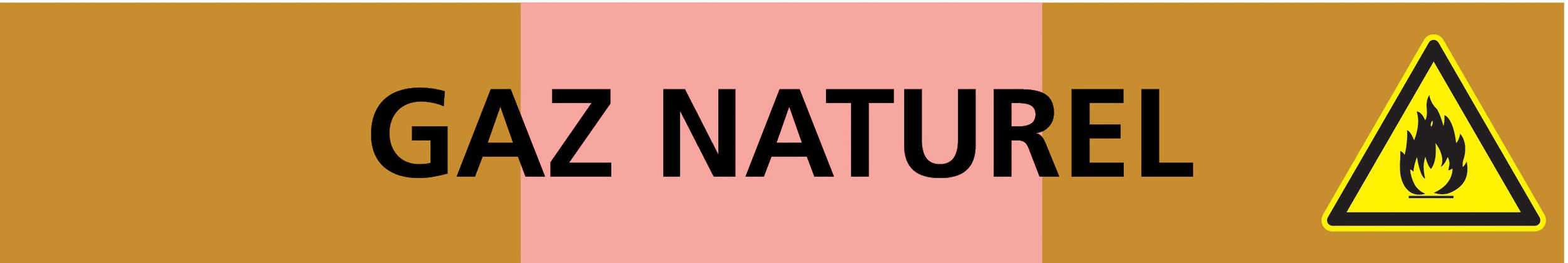 PANNEAU GAZ NATUREL 222X37MM (20 ADHESIFS POUR TUYAUTERIE) TALIAPLAST - 731527