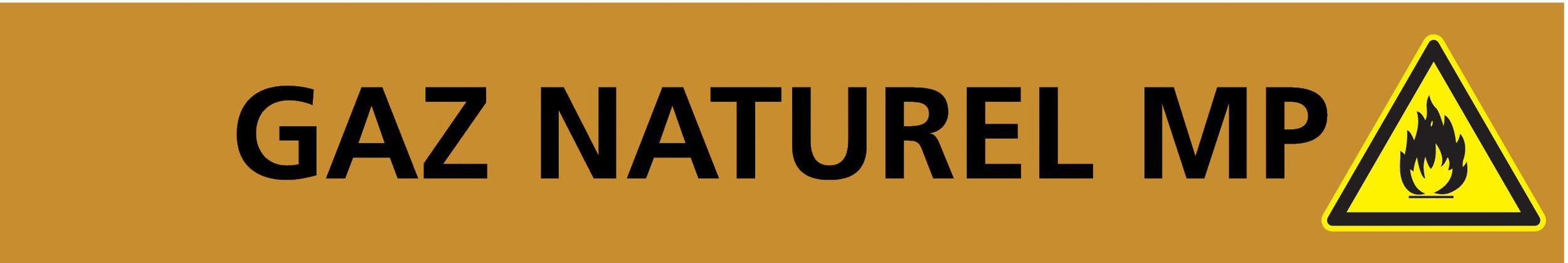 PANNEAU GAZ NATUREL MP 222X37MM (20 ADHESIFS POUR TUYAUTERIE) TALIAPLAST - 731529