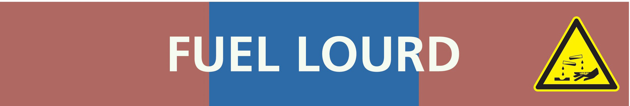 Fuel lourd 156x26mm (20 adhesifs pour tuyauterie) TALIAPLAST - 732620