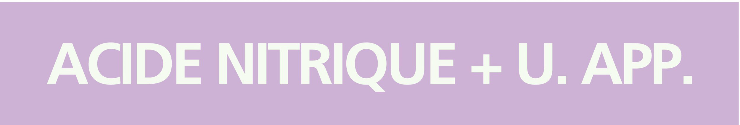 Signalétique de marquage ACIDES 156X26 Acide nitrique + u.app. 156x26mm (20 adhes. tuyauterie) TALIAPLAST - 732737