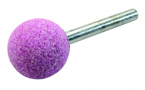 Meule tige d. 6x40mm corindon rose spherique d. 16mm SAM OUTILLAGE - 1962241