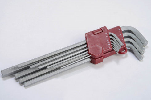 JEU DE CLES MALES 6 PANS LONGUES AVEC SUPPORT DE RANGEMENT SAM OUTILLAGE - 24490