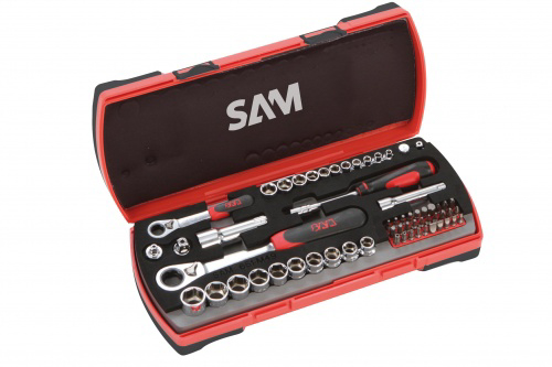 Coffret cliquets et douilles traversantes SAM OUTILLAGE - CP61N