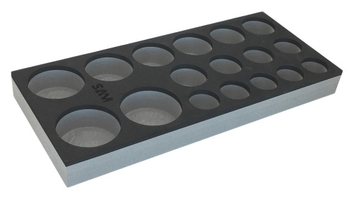 Module mousse 1/3 vide pour douilles 3/4'' SAM OUTILLAGE - MODM15