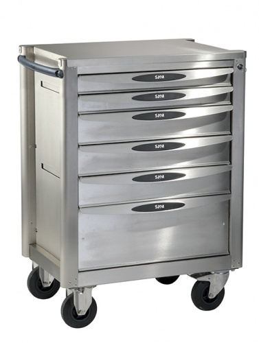 Servante 40n - 6 tiroirs - version inox SAM OUTILLAGE - SERVI640NX