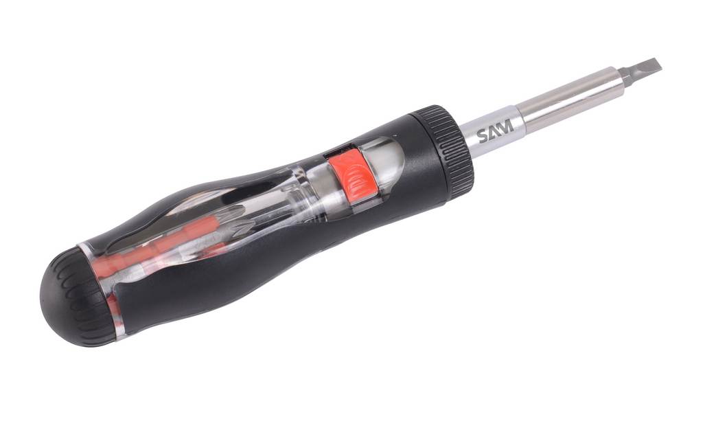 TOURNEVIS TELESCOPIQUE A CLIQUET AVEC PORTE-EMBOUTS SAM OUTILLAGE - TPEZ