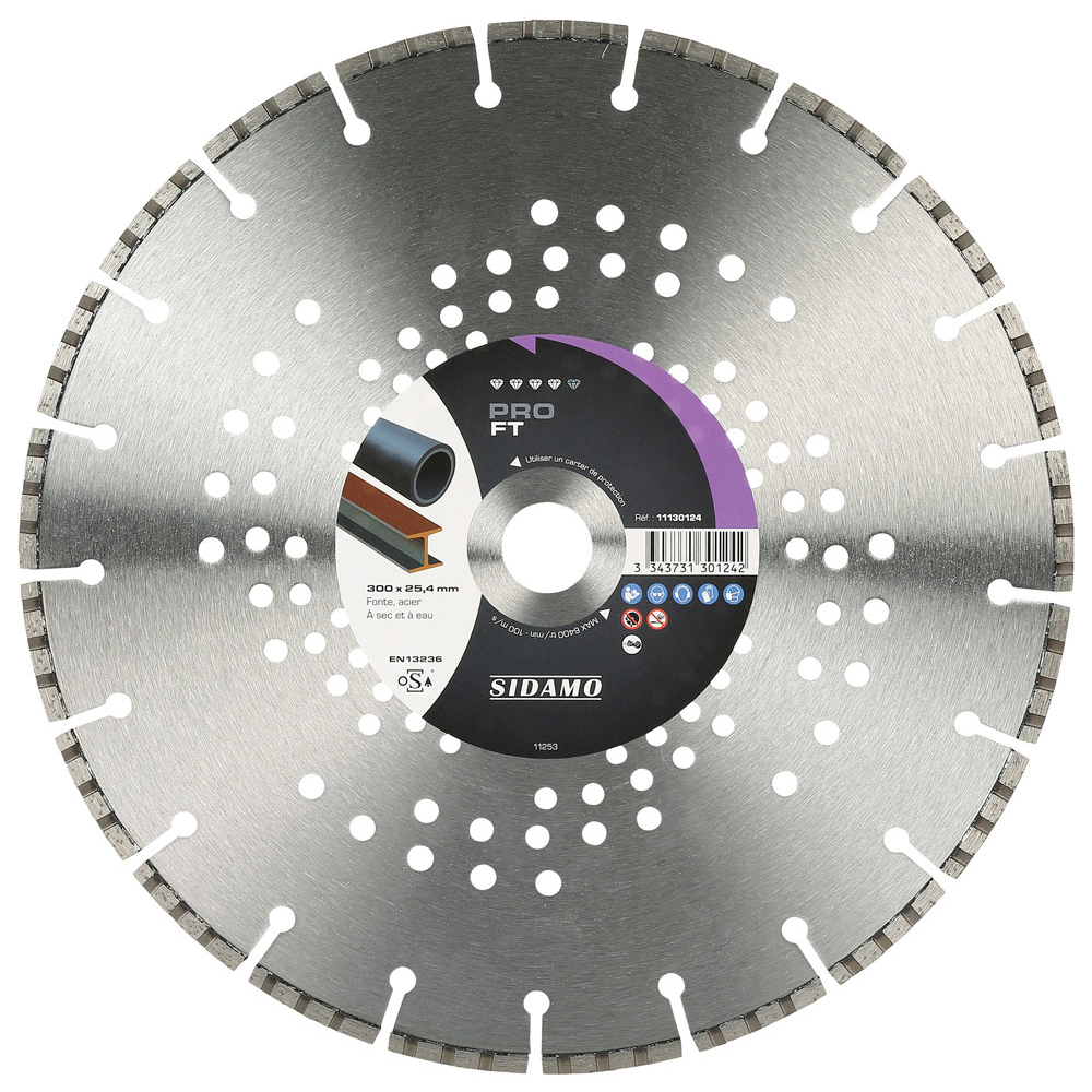 DISQUE DIAMANT PRO FT D. 300 x 25,4 x h 5 SIDAMO - 11130124