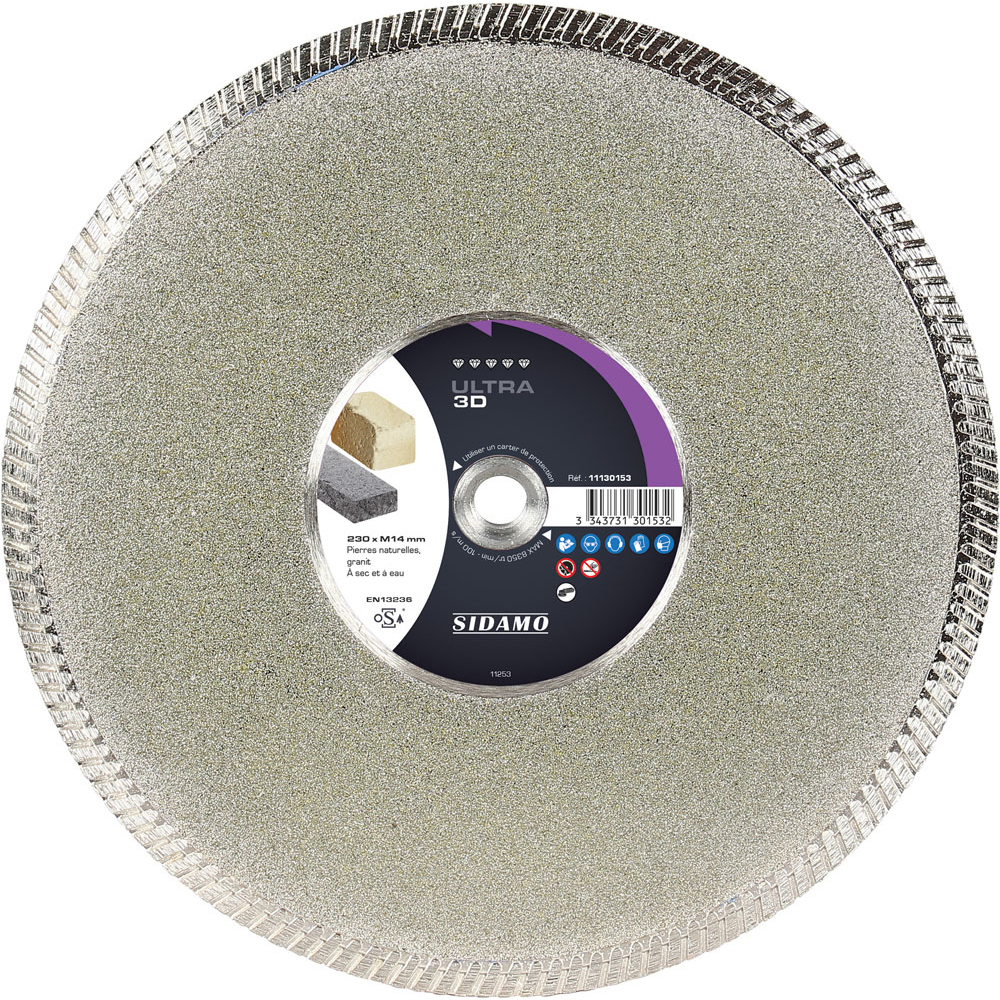 DISQUE DIAMANT ULTRA 3D D. 230 x M14 x h 8 SIDAMO - 11130153