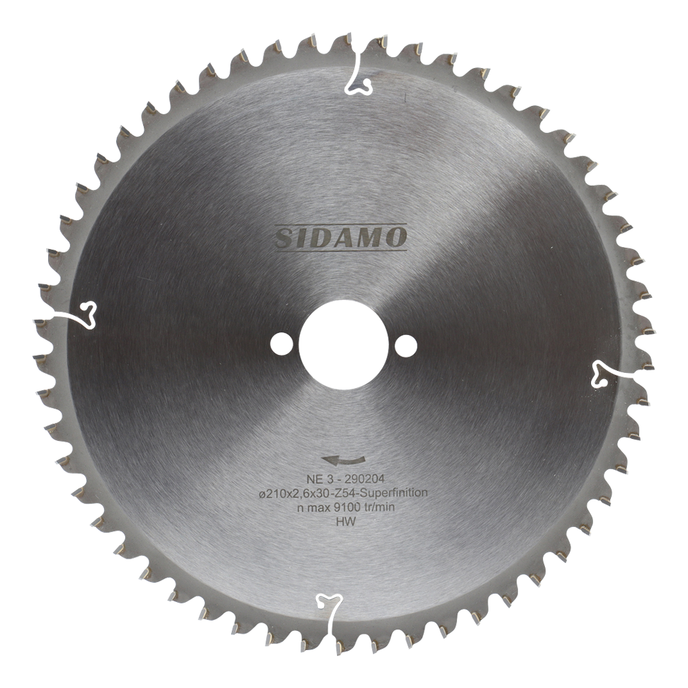 LAME CARBURE NE3 210X2,6X30-20-16 x 54 DENTS SIDAMO - 290204