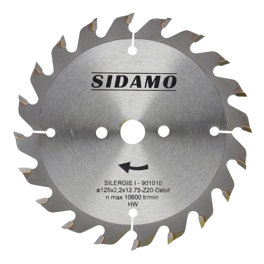 LAME CARBURE SILERGIE I 125X2.2X12.75 - 20 DENTS SIDAMO - 901010