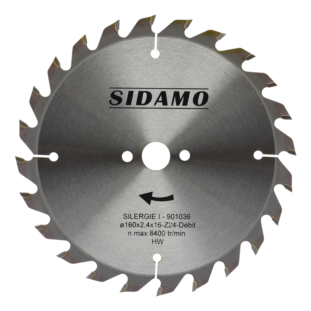 LAME CARBURE SILERGIE I 160X2.4X16 - 24 DENTS SIDAMO - 901036