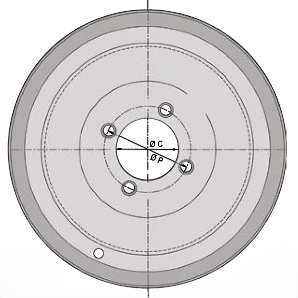 Jante basse creuse 5.00x12 4/0 85x130 25 - 40 km/h div - S000139