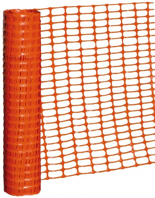 GRILLAGE DE CHANTIER SOUPLE PP ORANGE - ROULEAU DE 50 M, HAUTEUR 1 M - SIRL - S010000105