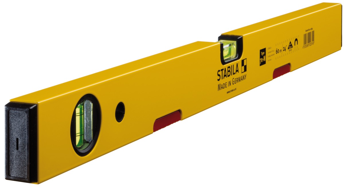Niveau à bulle STABILA Type 70 M, 60 cm, avec système d’aimants aux terres rares - 02874