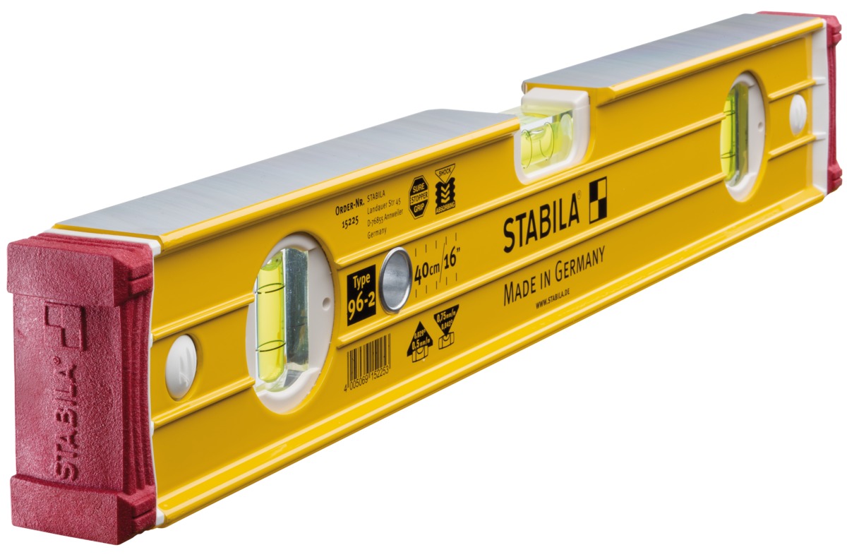 Niveau à bulle STABILA Type 96-2, 40 cm - 15225