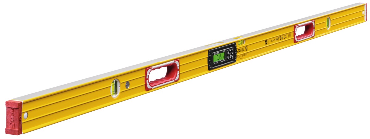 Niveau à bulle électronique STABILA TECH 196 electronic IP 65, 183 cm, avec 2 affichages numériques - 17706