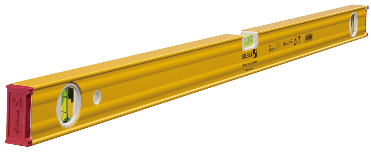 Niveau à bulle STABILA type 80 AS-2, 90 cm - 19195
