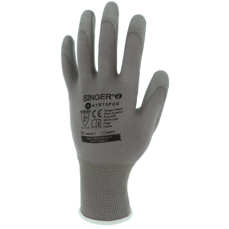 Gant pour manutention légère en polyuréthane PU - SINGER - NYM15PUG